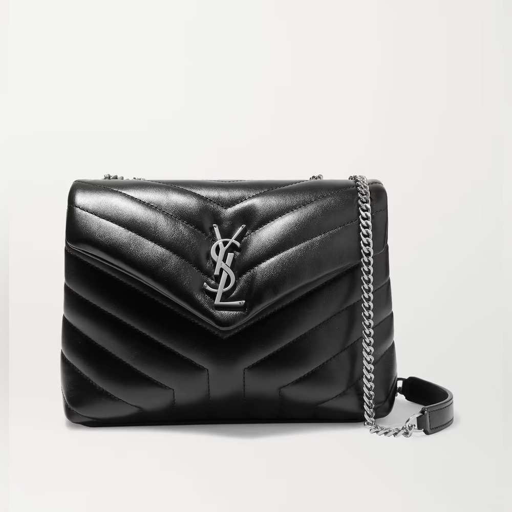 Saint Laurent (YSL) loulou small bag. Authentic with card, dustbag and box.